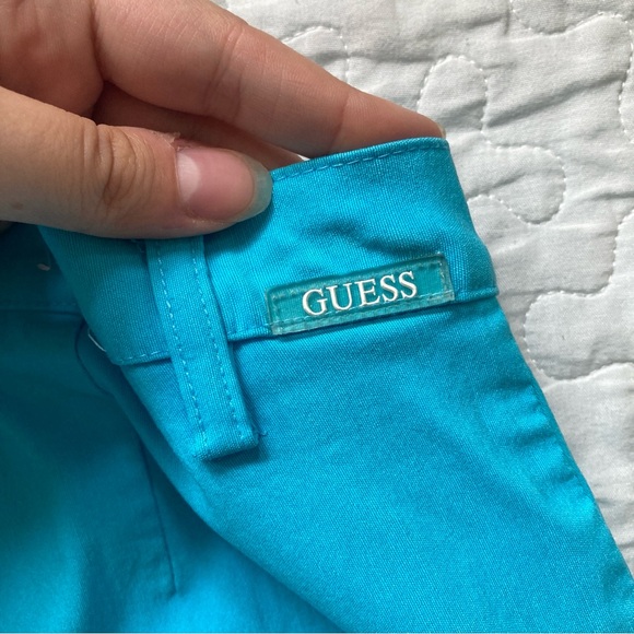 Vintage 00s Guess Sky Blue Capris 🦋 - Picture 5 of 7